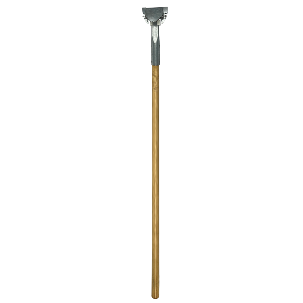Dust Mop Clip-On Handle Wood